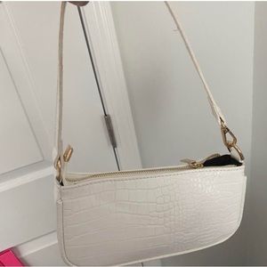White shoulder bag